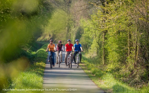 Entspanntes Radfahren auf alten Bahntrassen
