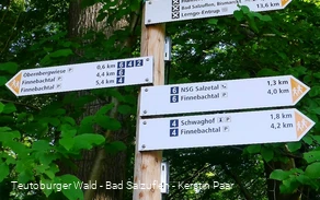 Ausschilderung Wanderwegenetz Bad Salzuflen