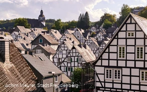 Fotoblick auf die historische Altstadt "Alter Flecken" von Freudenberg