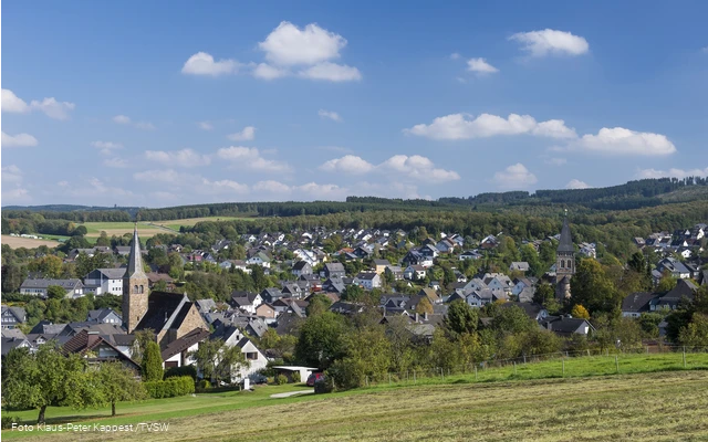 Blick auf Wilnsdorf Foto Klaus Peter Kappest