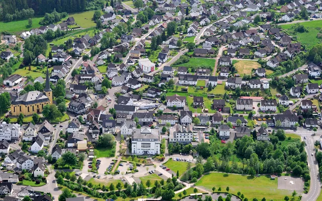 Luftbild der Stadt Wenden (Foto: Stadt Wenden)