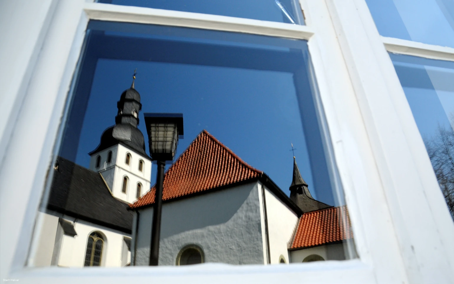Reflektion des Klosters (Stadt Welver)