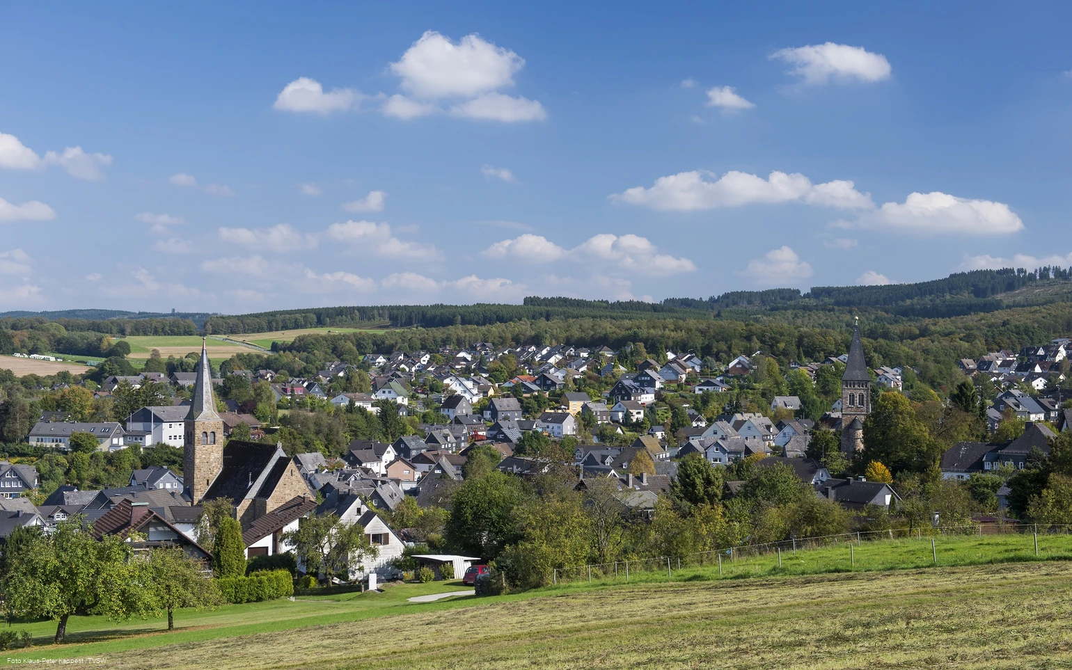 Blick auf Wilnsdorf Foto Klaus Peter Kappest