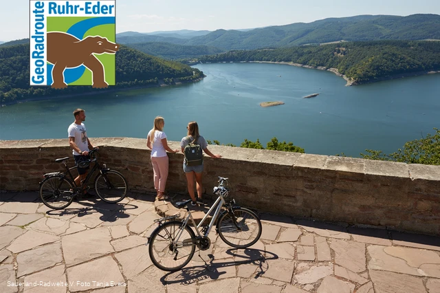 Blick auf den Edersee an der Georadroute Ruhr-Eder (Tanja Evers)