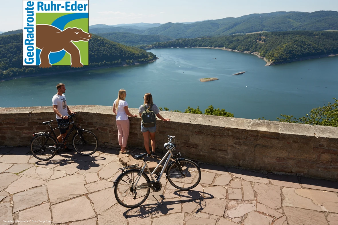 Blick auf den Edersee an der Georadroute Ruhr-Eder (Tanja Evers)