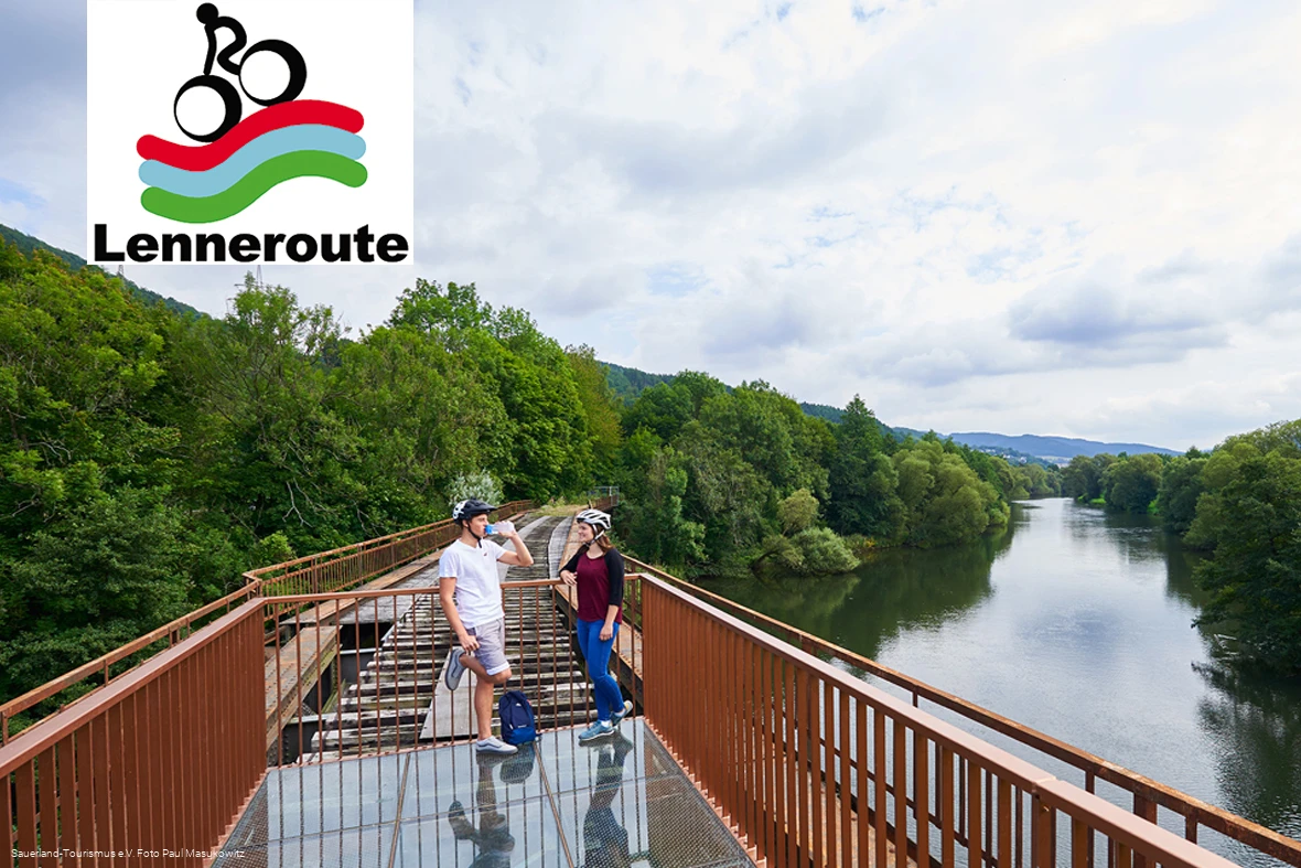 Pause auf der Fischbauchbrücke über der Lenne (Paul Masukowitz)