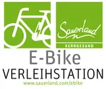Erkennungszeichen von E-Bike Verleihstationen im Sauerland