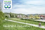 Radfaher auf der ehemaligen Bahntrasse zwischen Iderlohn und Hemer (Dennis Stratmann)