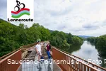 Pause auf der Fischbauchbrücke über der Lenne (Paul Masukowitz)